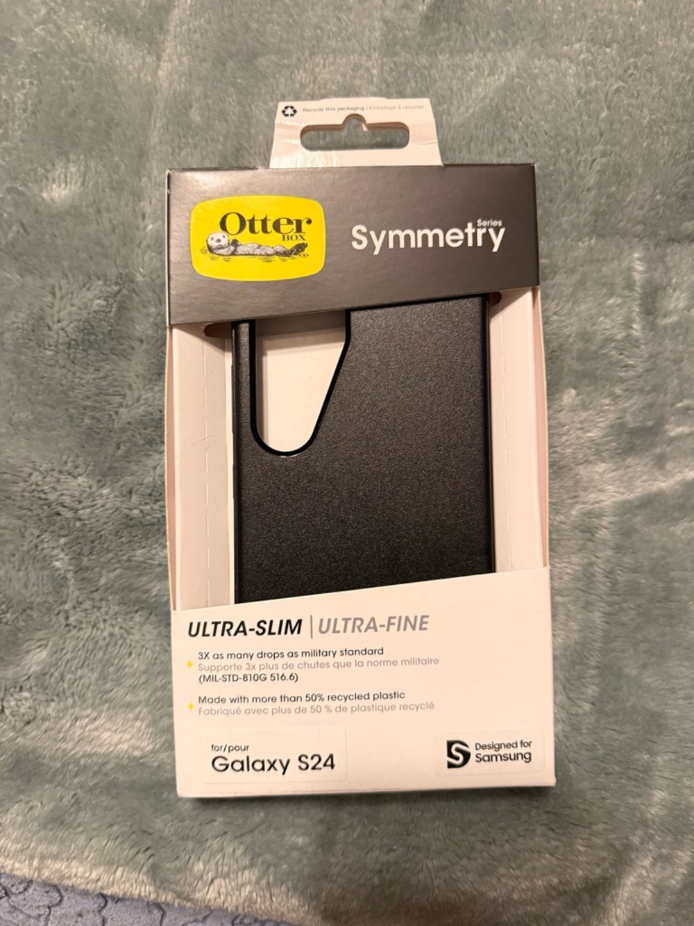 OtterBox Symmetry Series Ultra-Slim Case for Galaxy S24 - Black